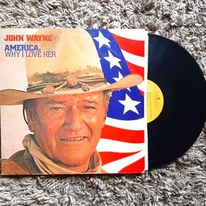 John Wayne America Why I Love Her vintage 1970 vinyl record LP